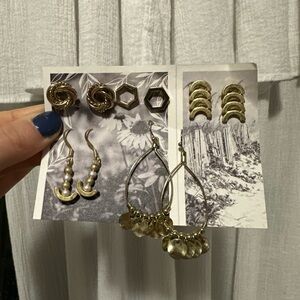 Gold-Tone Mixed Earring Set - Women Jewelry